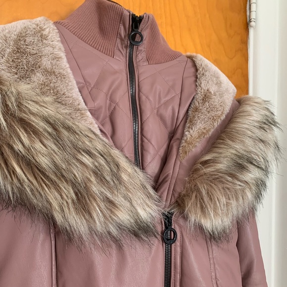 Noize | Gisele-X | Faux fur Hooded Parka Coat | Pink | Excellent condition - Picture 9 of 9